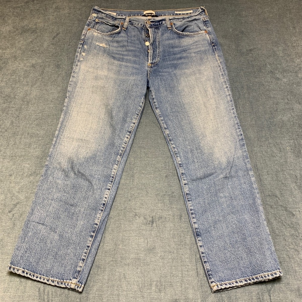 Citizens of Humanity Emery Crop Jean Women 29 36x27 Blue Denim Mid Rise Straight